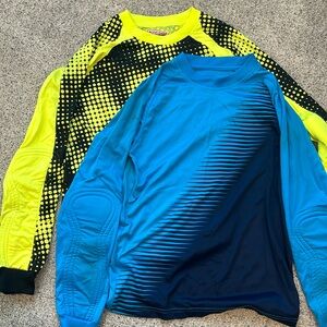 Lot of 2 Soccer Goalie Jerseys